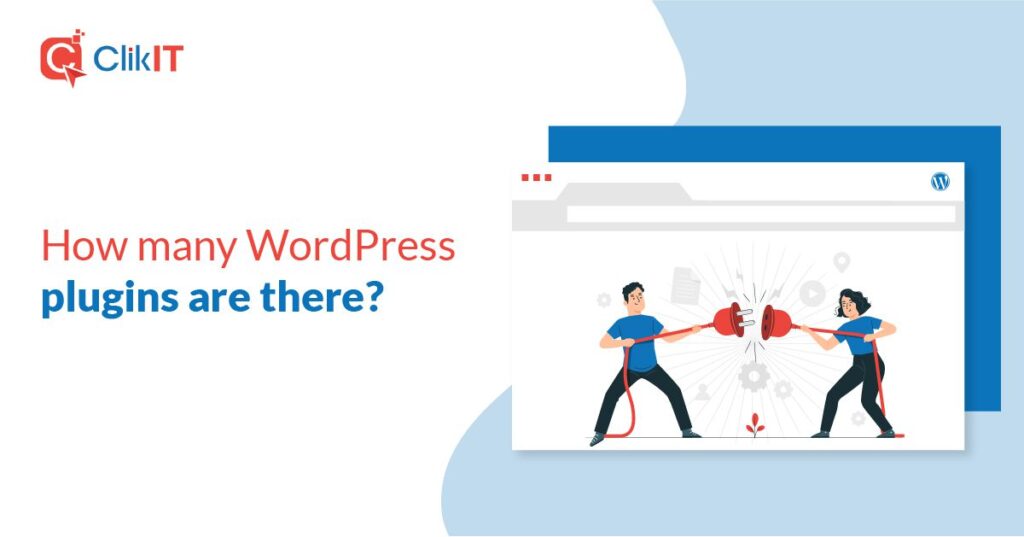 Illustration of two people connecting a plug, with "Clik IT" logo.