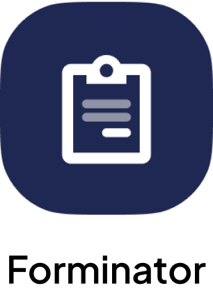 White clipboard icon on dark blue background, digital illustration style.